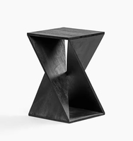 Table basse carrée irrégulière en acier inoxydable haut de gamme au design personnalisable