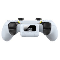 Boîtier de batterie pour manette PS5 DualSense, batterie étendue 2200 mAh avec affichage LED et chargeur à clip dorsal