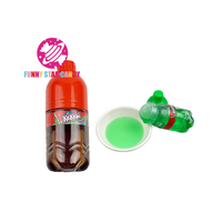 Mini bouteille de soda Cola Bonbons liquides Commande OEM Halal Custom Sour Sweet Kekebi Licking Rolling Ball Confiture Bonbons liquides