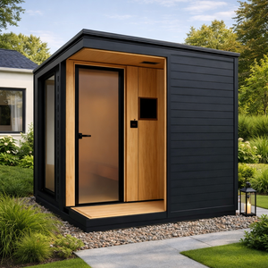 屋外用 無垢材 モダン ヴィラ サウナルーム (ウェットスチーム・シャワールーム付) - Product Image 5