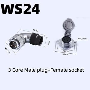 Conector de Aviación WS24 Serie TC/ZG |   Conector Rectangular Macho y Hembra |   Conector de Cable con Prensaestopas para Cableado de Mangueras Plásticas - Product Image 4