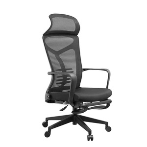 Ergonomic reclining office <b>chair</b> with footrest, employee computer <b>chair</b>, mesh lumbar support, breathable swivel <b>chair</b>. - Product Image 2