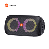 Enceinte Bluetooth portable avec lumière LED RGB, enceinte de fête sans fil pleine gamme, boîtier en plastique, commande par bouton