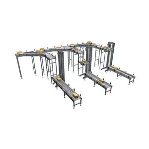 Automated Conveyor Sorters-Sortier systeme Sorter-Sortieren und Kombinieren von Förder linien Fördersystem Fördersystem einstellbar