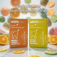 Bandes blanchissantes pour les dents Luxsmile Sensitive White, emballage personnalisé en gros, marque privée, saveur fruitée