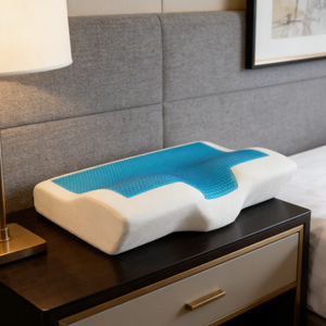 Nouveau 2026 – Oreiller ergonomique en <span class=keywords><strong>mousse</strong></span> à mémoire de forme et gel, fait main, rafraîchissant, écologique, amovible, lavable, motif animalier, pour le cou et le sommeil - Product Image 5