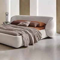 Lit double capitonné King Size fabriqué en Chine – Cadre de lit Queen Size pour chambre à coucher