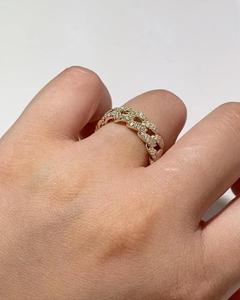 Anillo de Diamante Moissanite de Plata de Ley 925 de Diseño, Joyería Fina Personalizada VVS Estilo Hip Hop para Regalo de Aniversario - Product Image 3