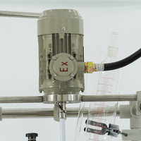 Réacteur en verre monocouche 80L avec tige d'agitation en PTFE, fabricant de récipients de réaction chimique pour processus de laboratoire
