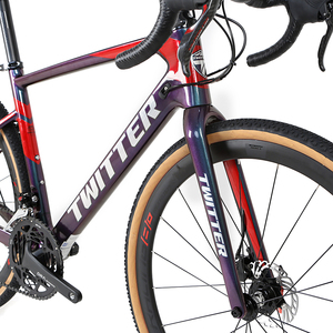 TWITTER-bicicleta de carreras de carbono, 700C, eje pasante 142, freno de disco, rs <span class=keywords><strong>24</strong></span> velocidades, personalizada, precio barato - Product Image 3