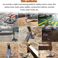 Tapis de support pour grue en PE UHMW résistant aux chocs, surface antidérapante pour équipement de construction, support de fabricant professionnel