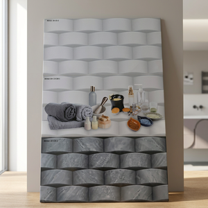 Carreaux muraux décoratifs blancs pour cuisine, fabriqués en Chine, 12x24 300x600mm, carreaux en céramique émaillés numériques pour usage intérieur - Product Image 2