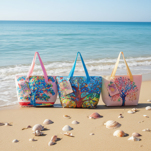 Sac de plage imprimé numérique Tree Of Life 56x36x17Cm avec petite pochette - Product Image 2