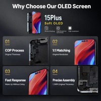 Layar Pengganti Ponsel Kapasitif DD-15 Plus 6.7 Inci