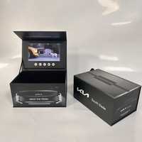 Boîte cadeau vidéo 7 pouces avec écran LCD, boîte cadeau en papier, Aulay Switch, logo personnalisé, cadeau promotionnel d'entreprise