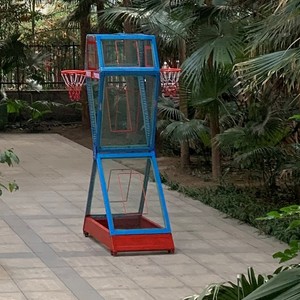 Basketball Training Net <b>Frame</b> With Rim Carbon Steel Spray <b>Paint</b> All Seasons Outdoor Practice Equipment - Product Image 4