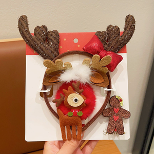 طوق شعر عيد الميلاد ، زينة سانتا ، إكسسوار شعر الأطفال الموضة ، أربطة شعر - Product Image 4