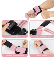 Cinturón de Levantamiento de Pesas de Doble Hebilla para Entrenamiento en Barra Horizontal, Cinturón Auxiliar de Muñeca para Hombres y Mujeres, Cinturón de Fitness con Palanca