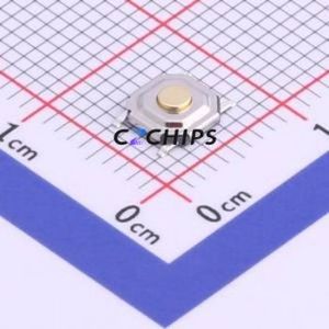 UK-B0233-G1.5-160-JZ Tactile Switch SMD-4P,5.2x5.2mm Switch Single Pole Single Throw Round Button 1.6N Vertical Mount - Product Image 1