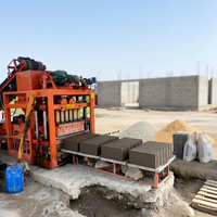 Máquina Semiautomática para Fabricar Bloques Huecos QTJ4-26C, Línea de Producción de Ladrillos de Arena, Cemento y Piedra para Pequeñas Empresas de Construcción