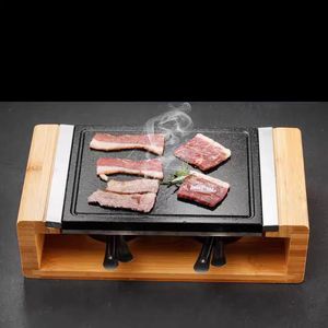 Meilleures ventes : Ensemble complet de pierres de cuisson, <span class=keywords><strong>plaque</strong></span> de cuisson pour steak, gril de table et <span class=keywords><strong>pierre</strong></span> de cuisson BBQ intérieure en roche de lave froide - Product Image 3