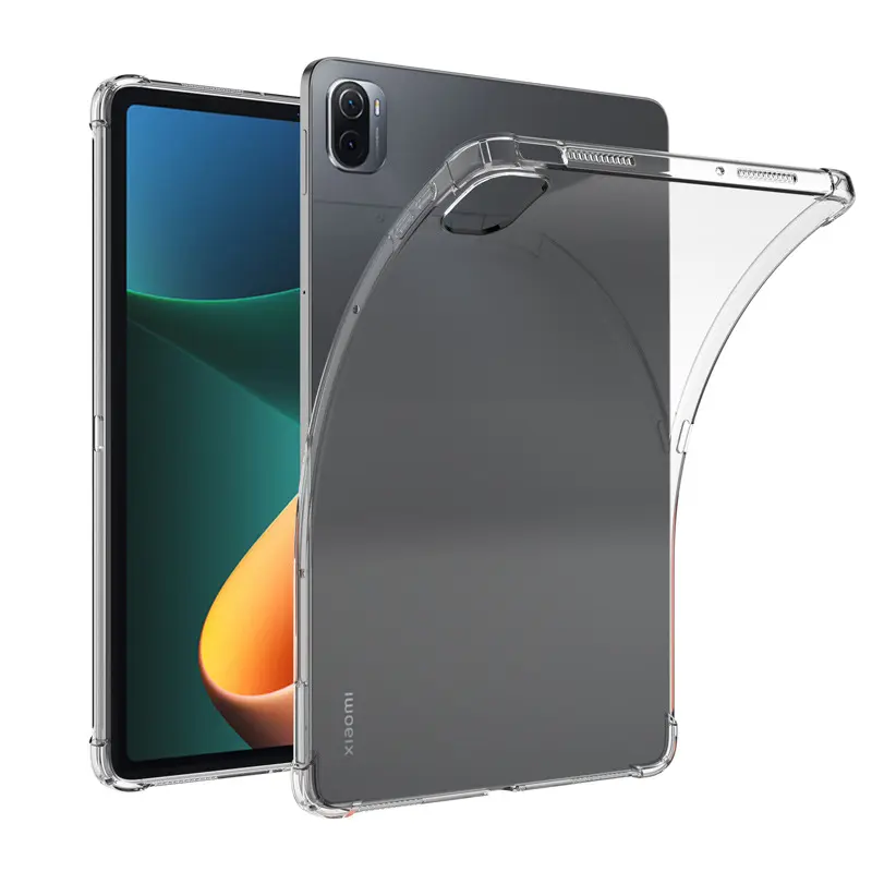 for Xiaomi Pad 5 Clear Case, Shockproof Air Cushion Soft TPU Transparent Back Cover Shell for Xiaomi Pad 5 Pro
