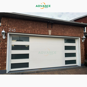 Porte de <span class=keywords><strong>garage</strong></span> sectionnelle galvanisée robuste de 50 mm avec finition brillante texturée effet peau d'<span class=keywords><strong>orange</strong></span> et fenêtres latérales pour maison moderne - Product Image 6