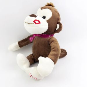 Muñecos de peluche de mono <span class=keywords><strong>besándose</strong></span> divertidos al por mayor-Juguetes de peluche <span class=keywords><strong>besándose</strong></span> interactivos, regalos suaves para niños (MOQ 50 piezas) - Product Image 1