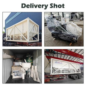 Yatay Çimento Silosu Dikdörtgen Konteyner Tipi Depolama Kutusu, Mobil Tesis İçin Vidalı Konveyörlü Kolay Taşıma - Product Image 6