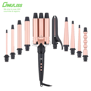 Professionele 5-In-1 Haarstyling Set Ptc Snelle Verwarming Keramische Stijltang Lcd 3 Vat Waver Led Temp Control Lcd Temp - Product Image 3