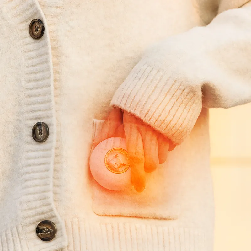 Calentador de manos de bolsillo Donut, calentador pequeño de mano recargable, calentador de manos USB para regalo de Navidad
