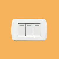 VBQN 16A 1gang 2 gang 3 gang 1 way Outlet American US Standard Outlet Electric PC Switch and Socket For House