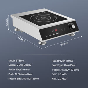 <span class=keywords><strong>Plaque</strong></span> <span class=keywords><strong>de</strong></span> <span class=keywords><strong>cuisson</strong></span> à induction électrique haute puissance certifiée CE, sortie d'usine, personnalisable OEM - Product Image 6