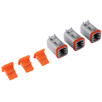 ECU Automotive Auto Cable Conector Macho Hembra Terminales Deutsch DT Conector Kit 6 Pin Gris Conector