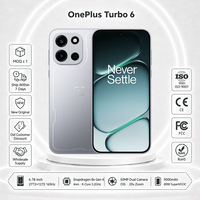 Smartphone débloqué OnePlus Turbo 6 5G, Snapdragon 8 Gen 4, Android 16, AMOLED 144Hz, double SIM, NFC, téléphone mobile de jeu OPPO Esports