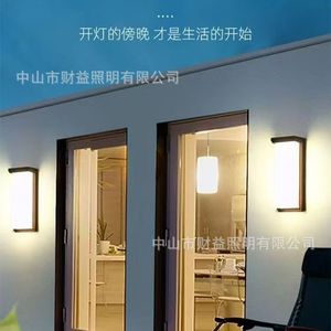 Applique murale extérieure à panneau plat 6W 10W dimmable étanche pour villa, balcon, usage extérieur - Product Image 1