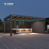 Pergola Bioclimatique Motorisée en Aluminium Étanche à Toit, Abri de Voiture Extérieur Direct Usine