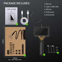 Endoscope industriel haute définition P80, certifié IP67, éclairage LED, écran 4,3 pouces, appareil d'inspection de canalisations, automobile