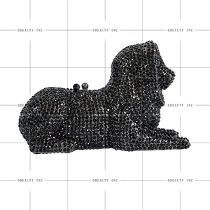 Pochette de Soirée de Luxe en Strass Lion Scintillant, Sac à Main en Cristal Roi des Bêtes pour Femme, Idéal pour Club et Mariage - Product Image 4