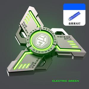 Spinner à main roulement muet R188 Noctilucent Senior Gyro soulagement du Stress jouet pour adultes cadeaux lumineux Fidget Spinners alliage métallique - Product Image 3