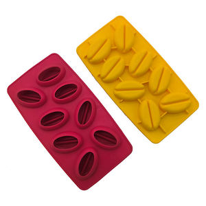 Stampo per cubetti di ghiaccio in silicone a forma di chicco di caffè, facile da sformare, antiaderente, per uso alimentare, per cucina, bar, caffetteria. - Product Image 5