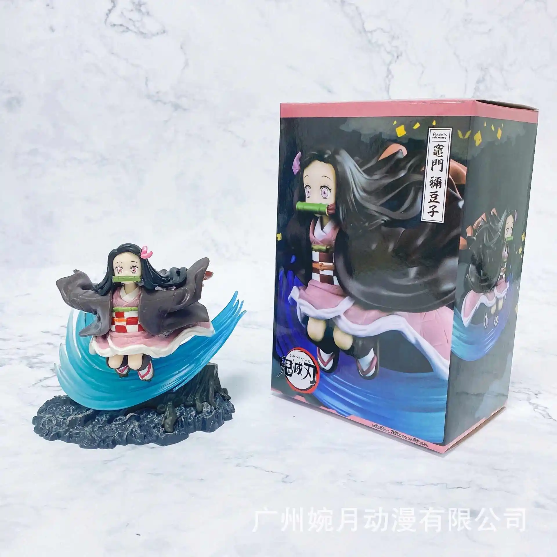 Hot Sale Anime Demon Slayer Figure Nezuko Running Action Figure Anime Decoration Model With Color Box