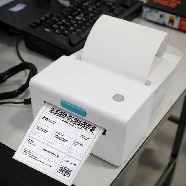 110mm 4x6 Thermal Shipping Label Barcode Printer Wireless Bluetooth Sticker Maker Machine Desktop Package WayBill Printer
