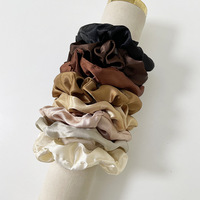 Lot de 40 élastiques à cheveux en tissu, faits main, haute élasticité, couleur unie, pour mariage, tendance, vente chaude