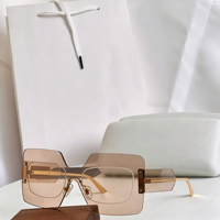 Lunettes de soleil classiques unisexes, monture carrée surdimensionnée, dégradées, protection UV élevée, or/rose/fumé/gris, pour usage extérieur