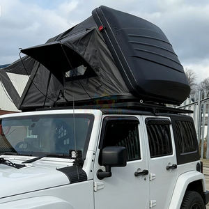 Grande tente de toit pliable à coque rigide, portable, avec sac de rangement pour voiture, en tissu Oxford imperméable, en aluminium, pour 2 à 4 personnes - Product Image 3