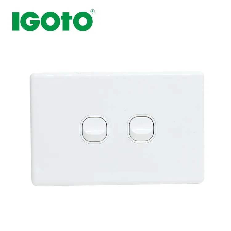 KS304 OEM SAA light switch Australian New Zealand wall switches 2gang 1way slim wall switches