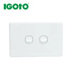 KS304 OEM SAA light switch Australian New Zealand wall switches 2gang 1way slim wall switches