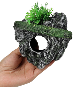 Pez Decorativo de Resina Ecológica Pintado a Mano Realista con Cueva Escondida en la Montaña para Decoración Flotante - Product Image 2