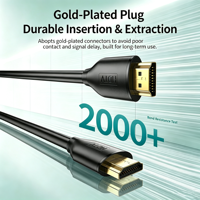 Cable HDMI 2.0 de Alta Definición (HDTV) 4K con Conectores Chapados en Oro para TV, Computadora, Decodificador y Proyector